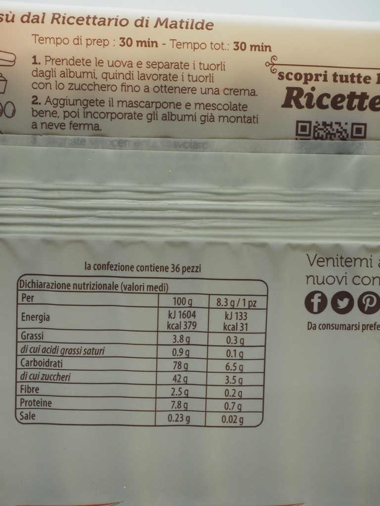 Savoiardi / Löffelbiscuit