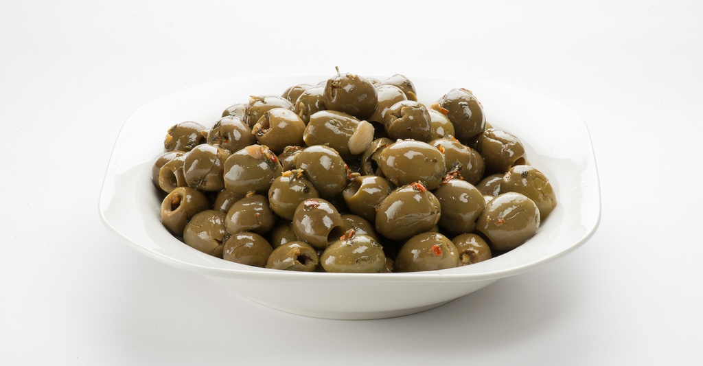 Miccio gewürzte Nocellara-Oliven aus Sizilien 250 g
