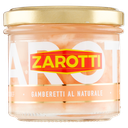 Zarotti Gamberetti al Naturale 110 g, Garnelen in Lake, 55 g Abtropfgewicht