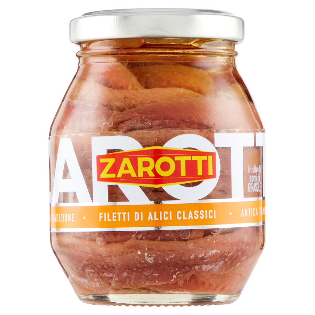 Zarotti Filetti di Alici in Öl, 140 g, 74 g Abtropfgewicht
