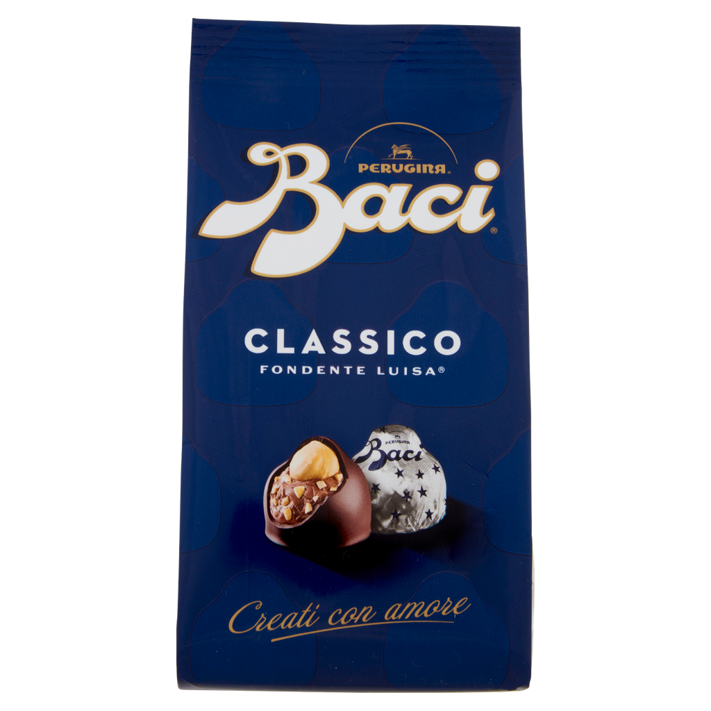 Perugina Baci Classico Haselnusspralinen aus dunkler Schokolade, 125 g