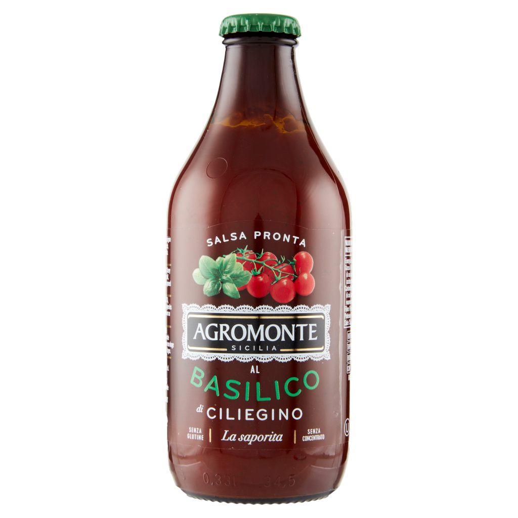 Agromonte Salsa pronta di Ciliegino al Basilico 330 g