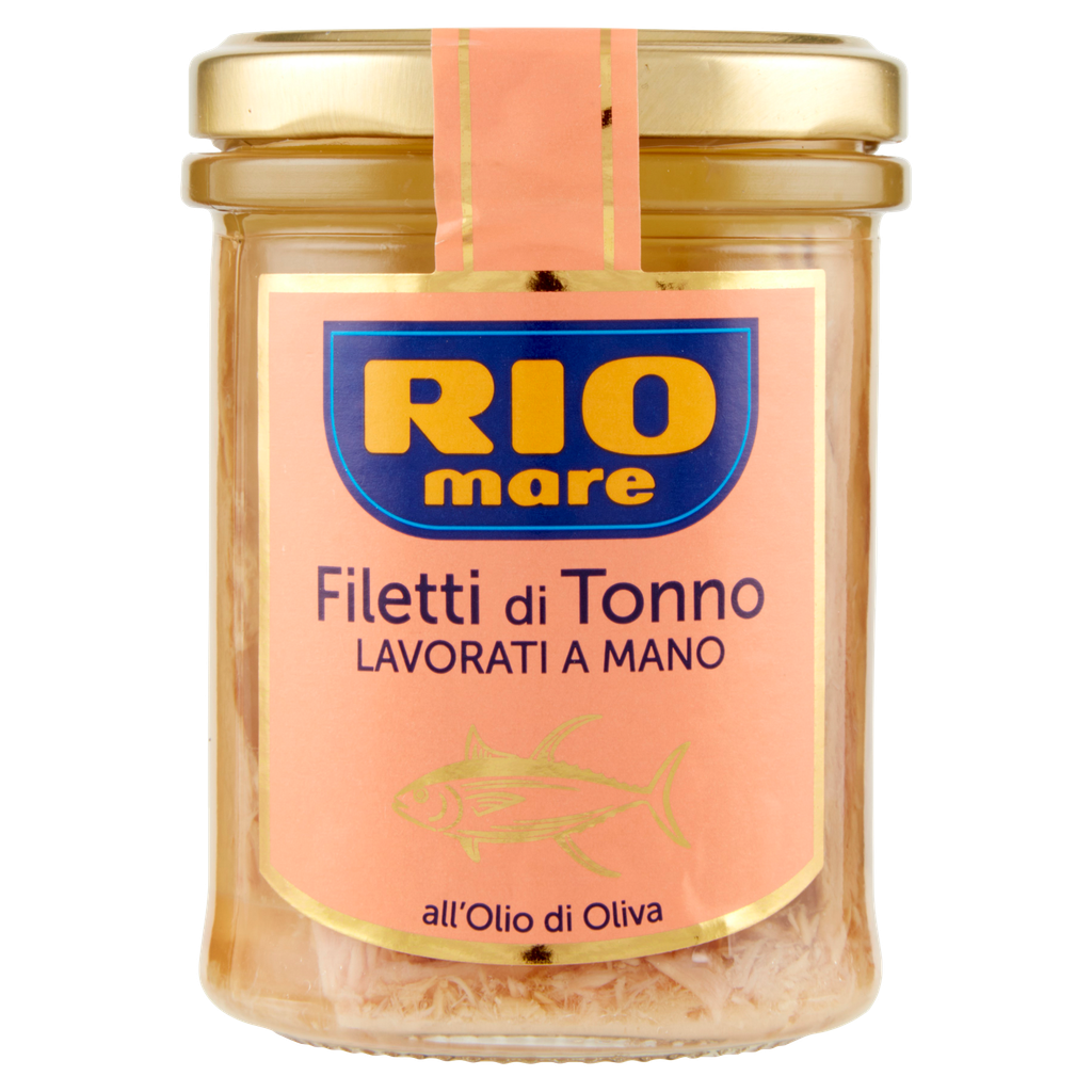 Rio Mare Thunfischfilets in Olivenöl 180 g, italienische Fischkonserve