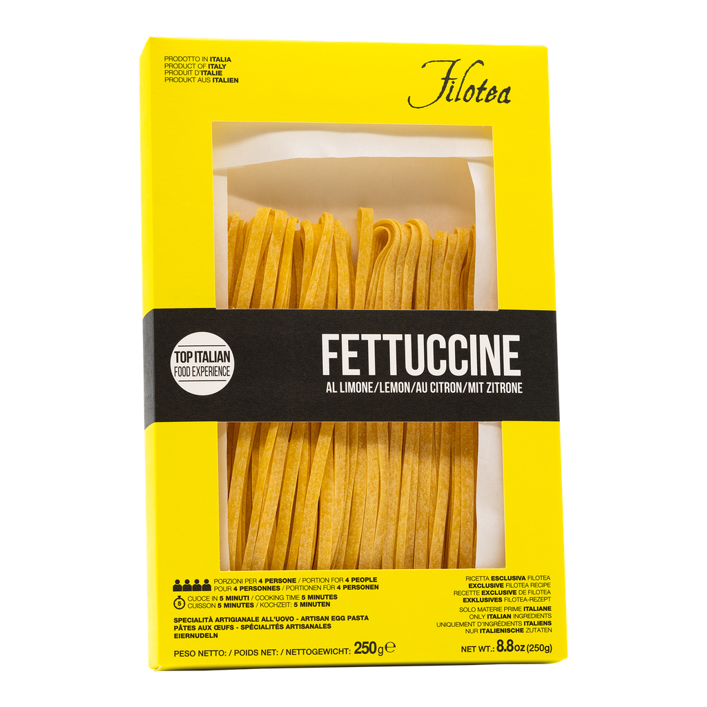 Filotea Fettuccine al Limone, italienische Eiernudeln mit Zitrone, 250 g