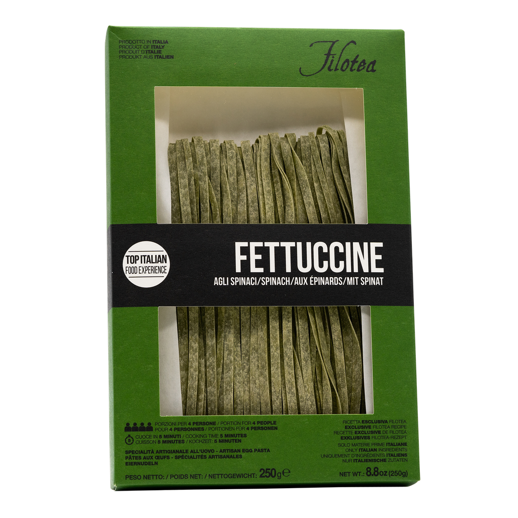 Filotea grüne Eier-Fettuccine mit Spinat 250 g