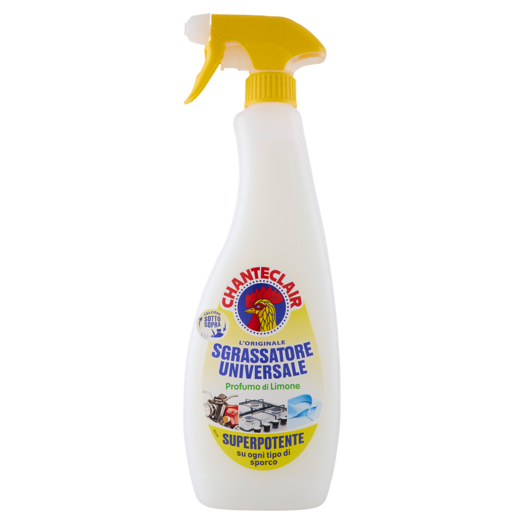Chanteclair Sgrassatore Universale Limone Trigger 625 ml, detergente spray