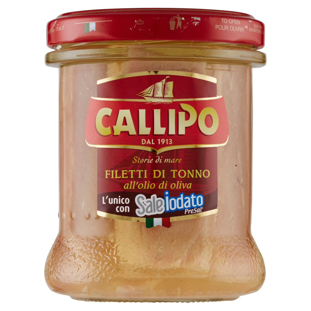 Callipo Yellowfin-Thunfischfilets in Olivenöl 170 g