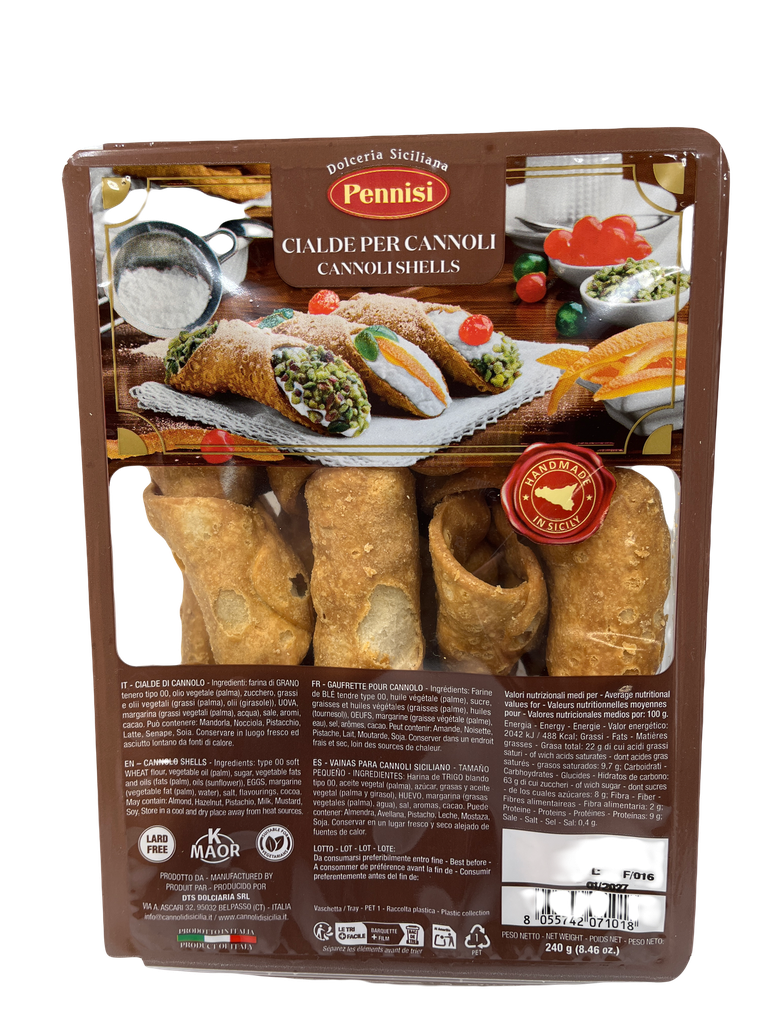 Pennisi  Cannoli Siciliani mignon 250g