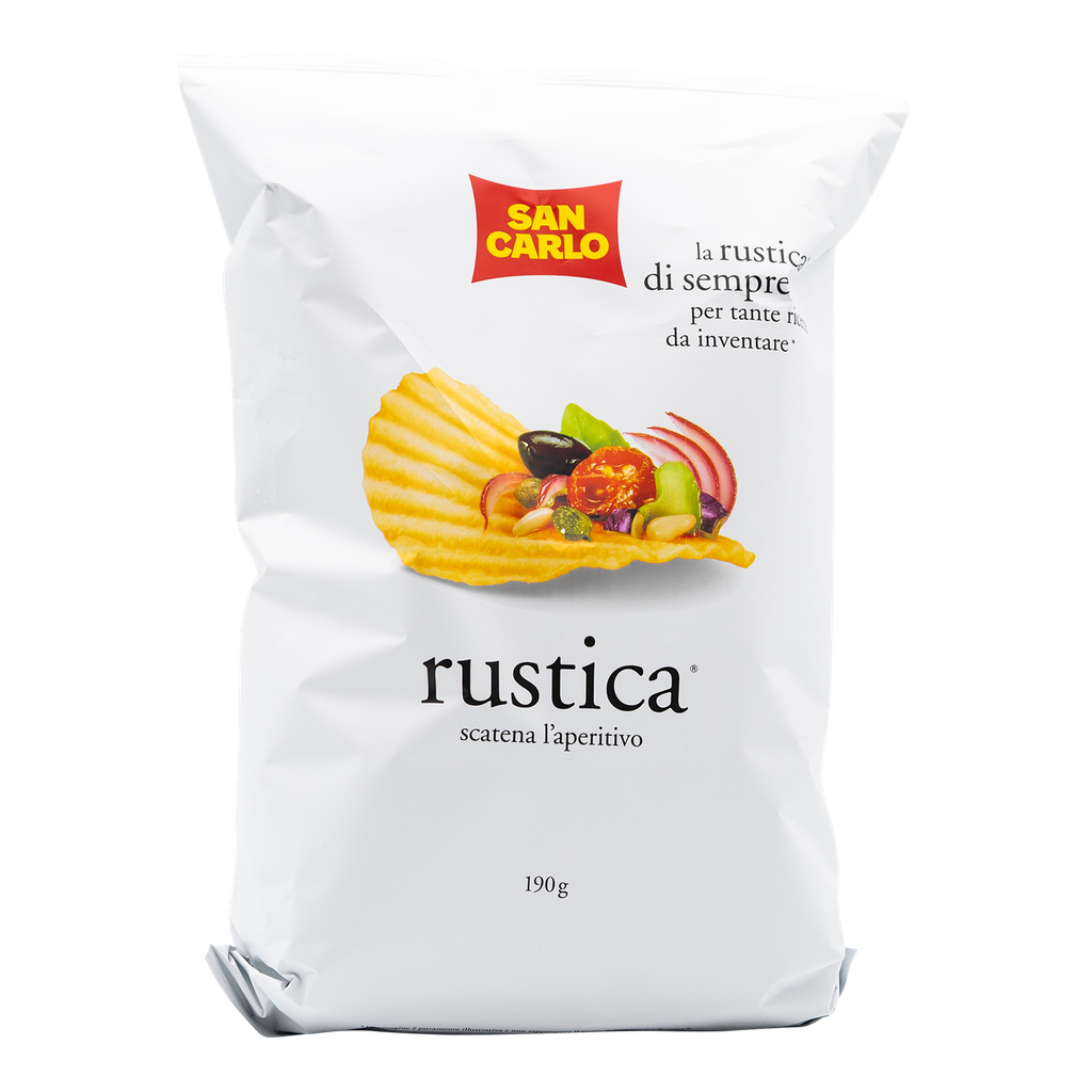 San Carlo Rustica Chips 190 g – grob geschnittene Kartoffelchips