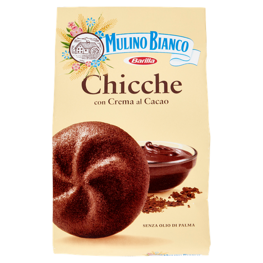 Mulino Bianco Chicche al Cacao 200 g – Kekse mit feiner Kakaocreme