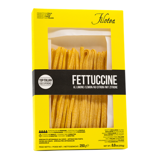 Filotea Fettuccine Limone – italienische Zitronen-Eierpasta, 250 g